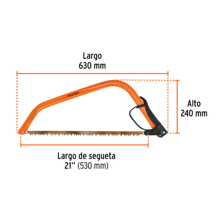 Arco jardinero tubular de 21', Truper