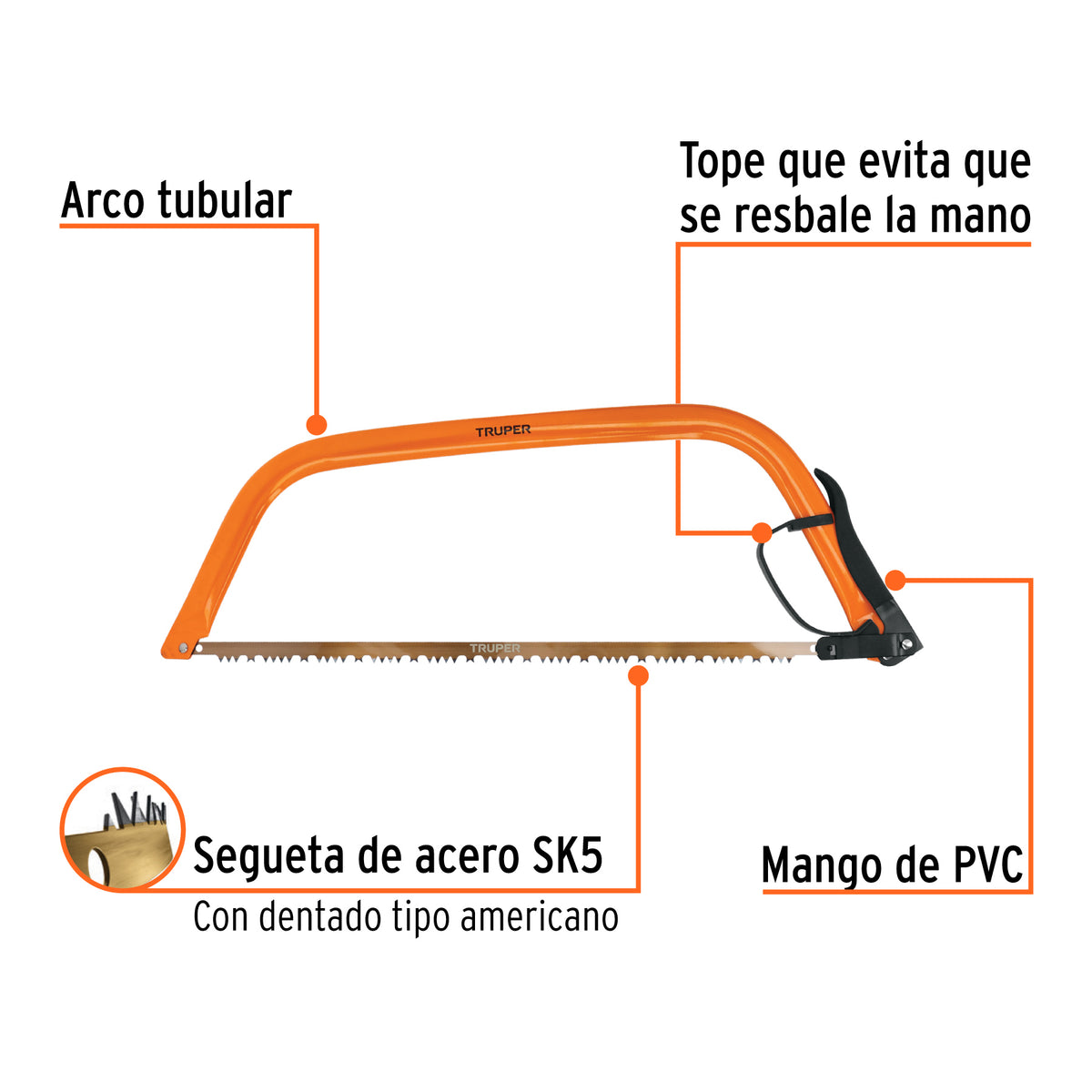 Arco jardinero tubular de 24', Truper
