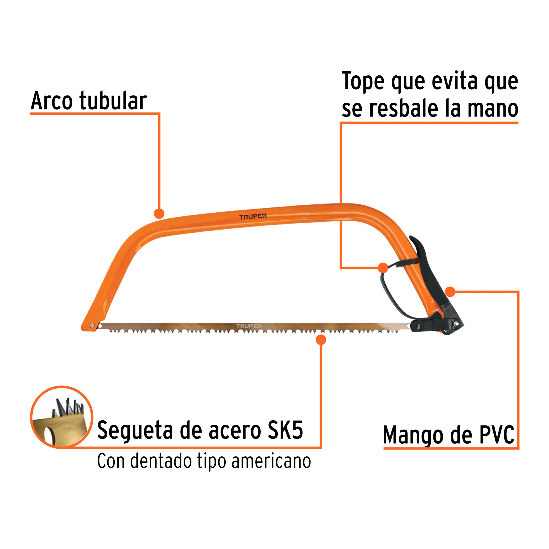 Arco jardinero tubular de 24', Truper