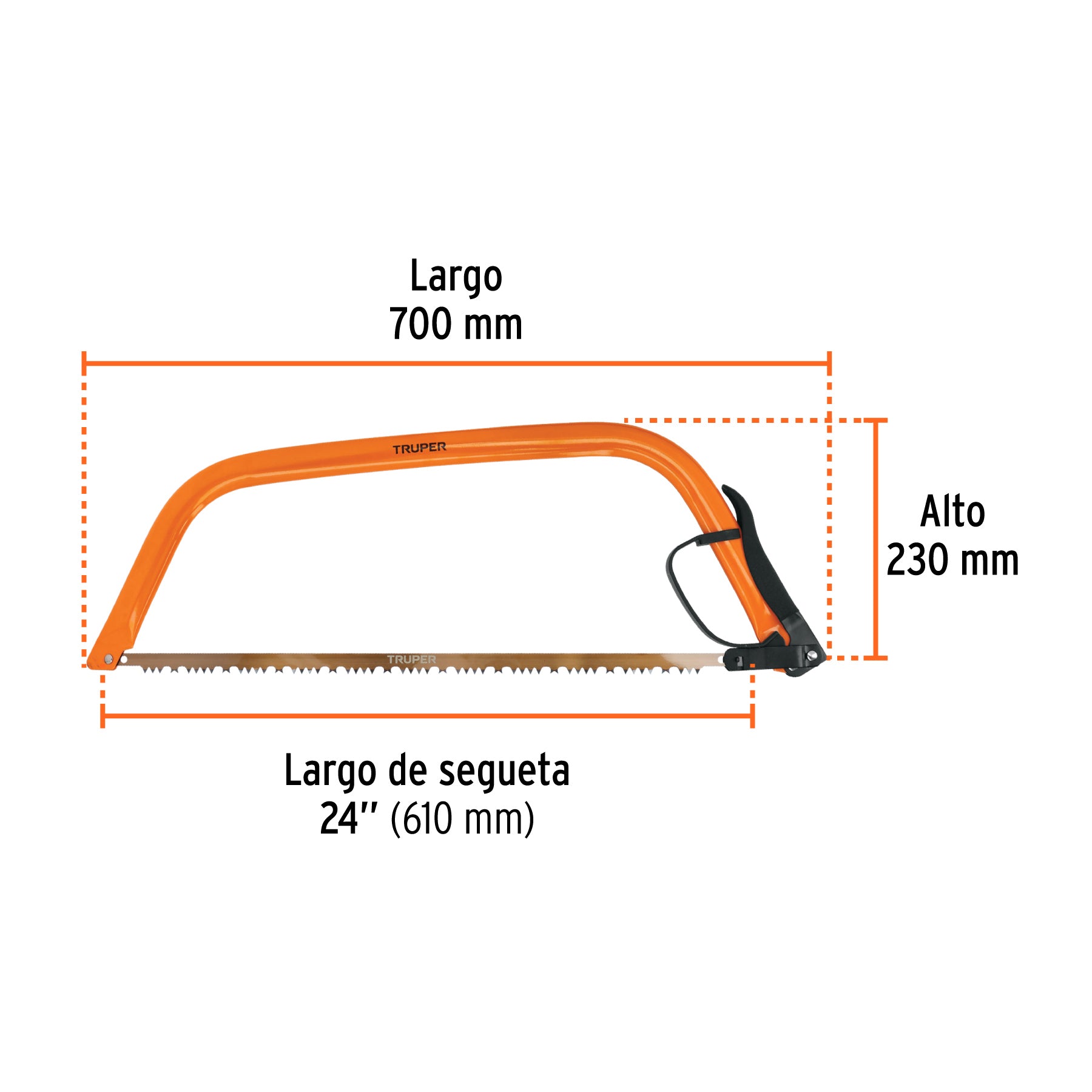 Arco jardinero tubular de 24', Truper