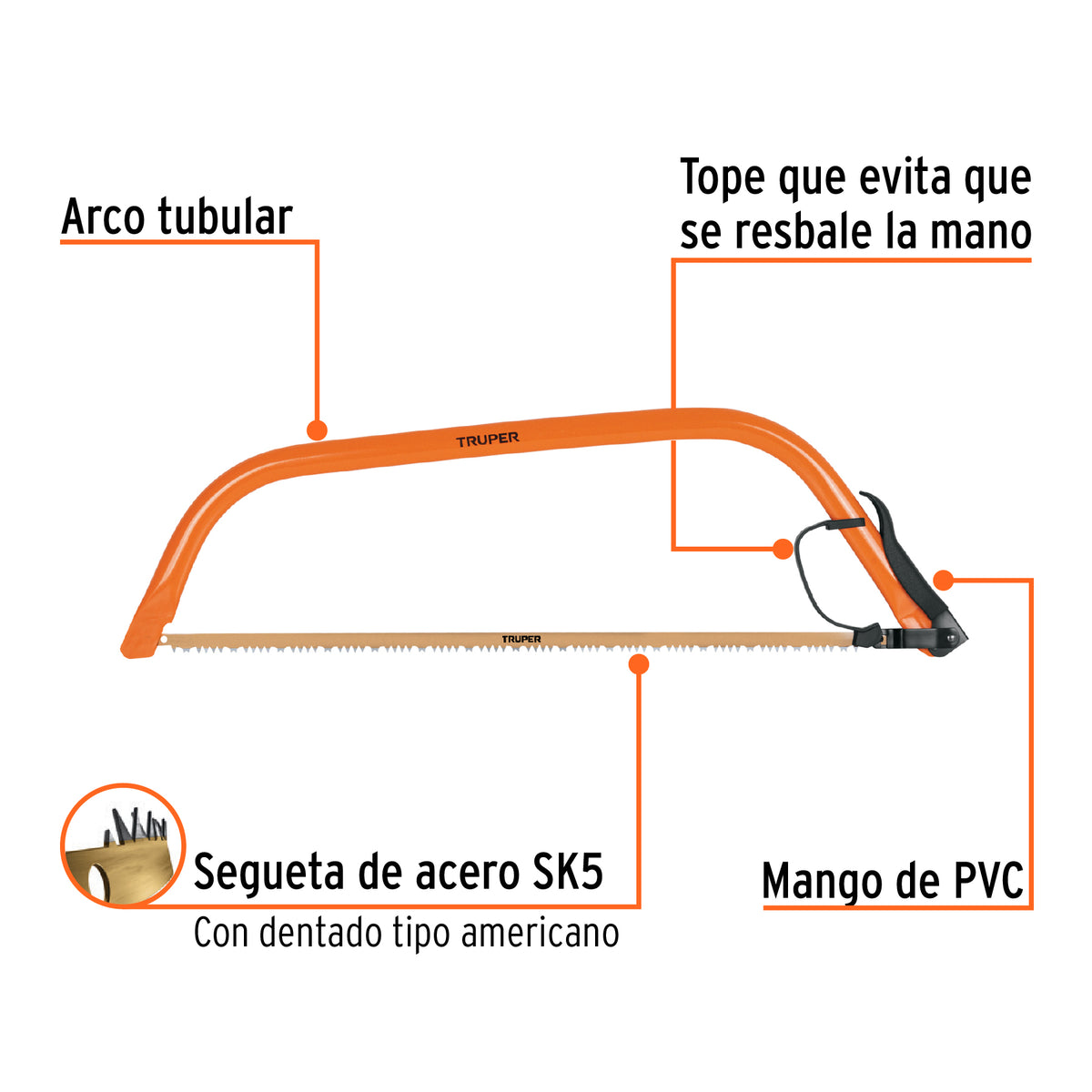 Arco jardinero tubular de 30', Truper