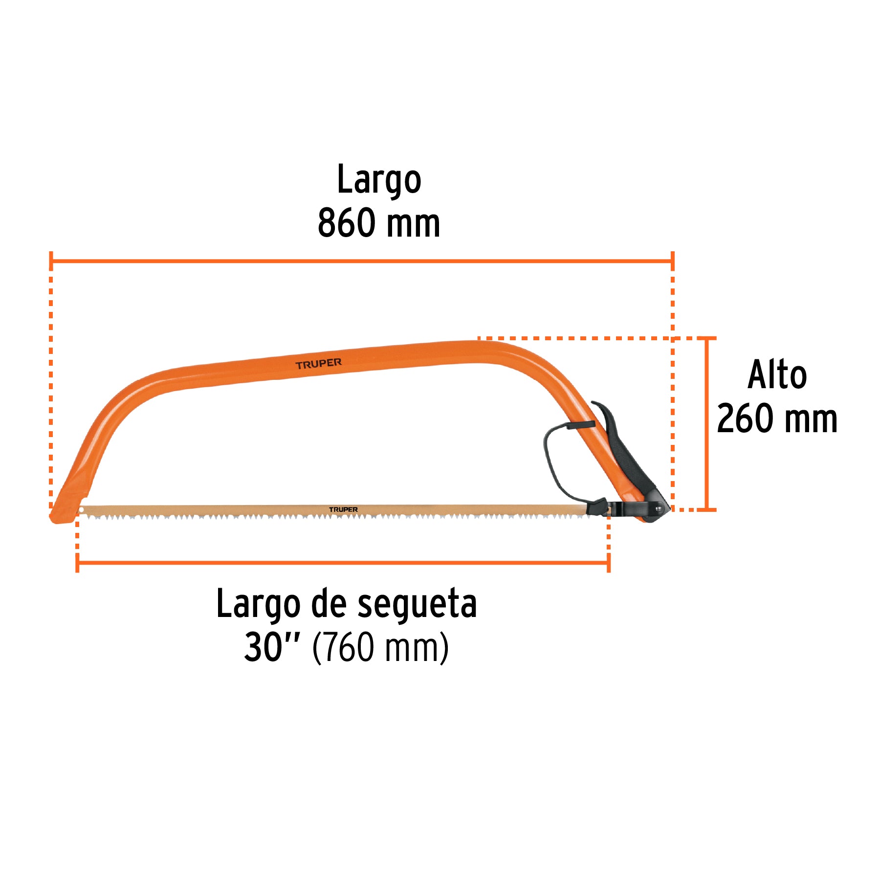 Arco jardinero tubular de 30', Truper
