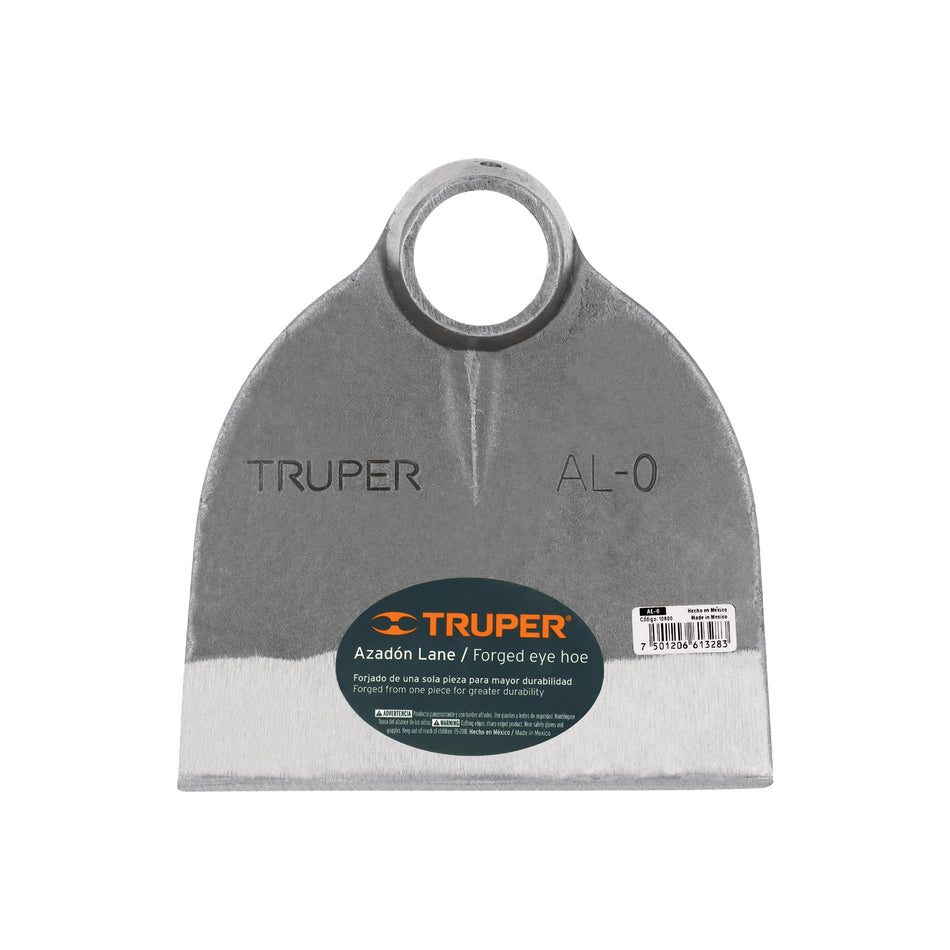 Azadón Lane No. 0 de 1.6 lb, sin mango, TRUPER