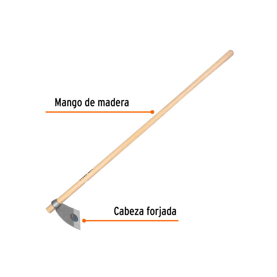 Azadón Lane No. 2 de 2.0 lb, mango madera de 54', TRUPER