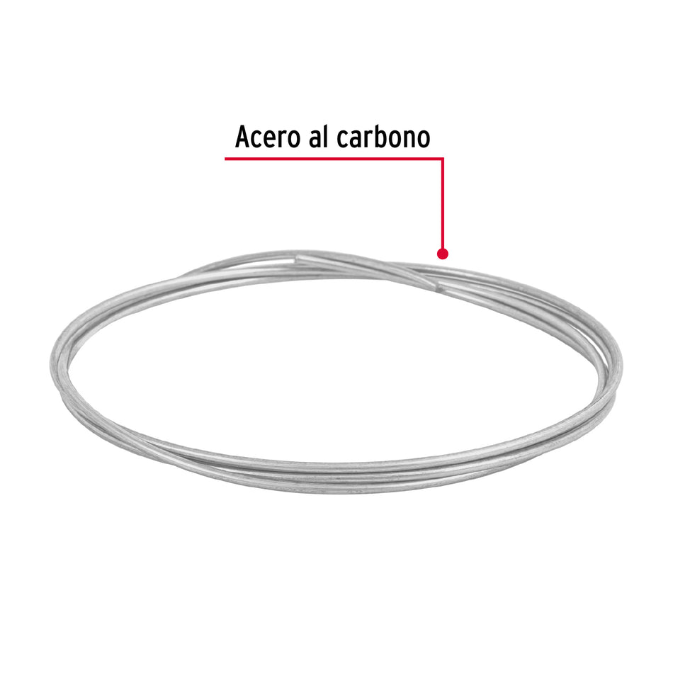 Rollo de 30 g de alambre galvanizado calibre 14.5, en bolsa