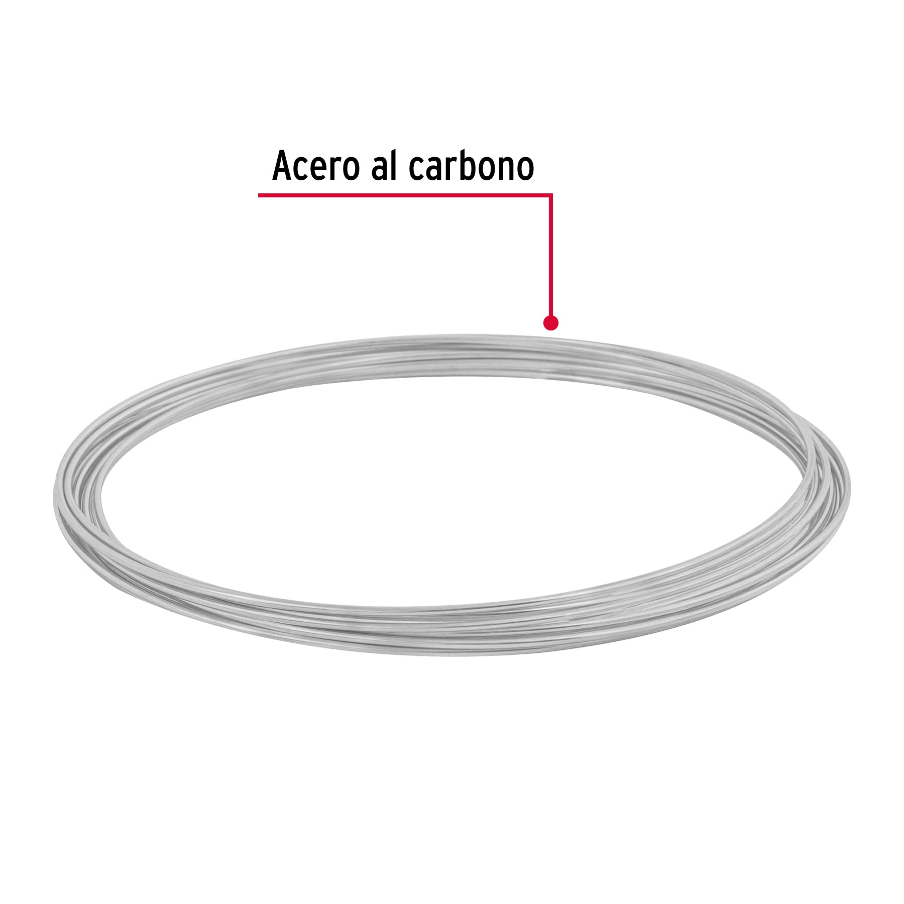 Rollo de 30 g de alambre galvanizado calibre 18 en bolsa