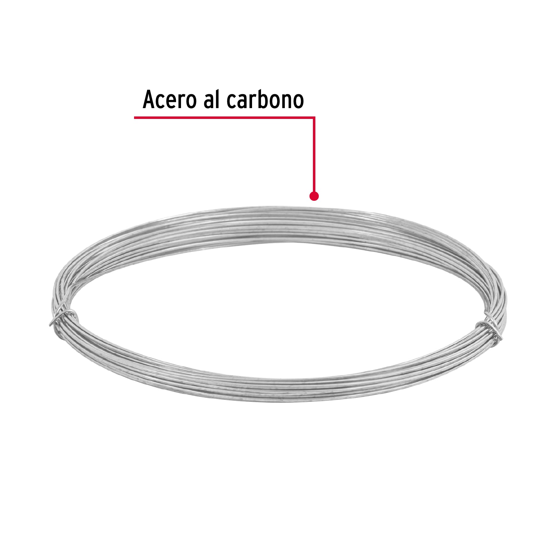 Rollo de 30 g de alambre galvanizado calibre 20 en bolsa