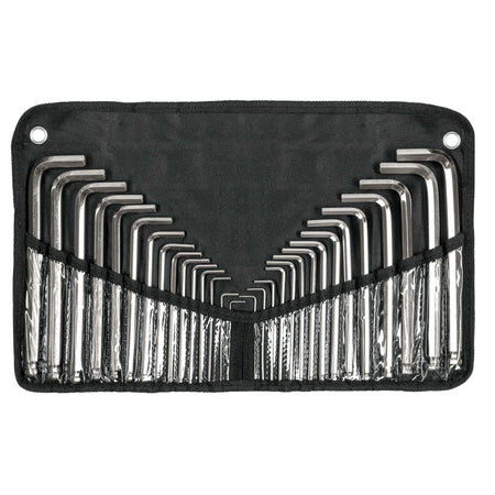 Juego 30 llaves allen largas mixtas punta bola estuche