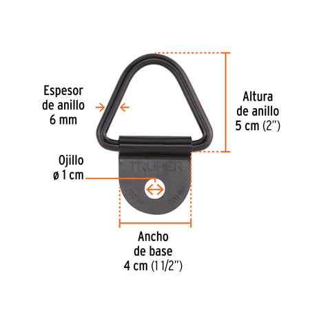 Blister con 10 anclajes para redes de carga de 3.5 ton.