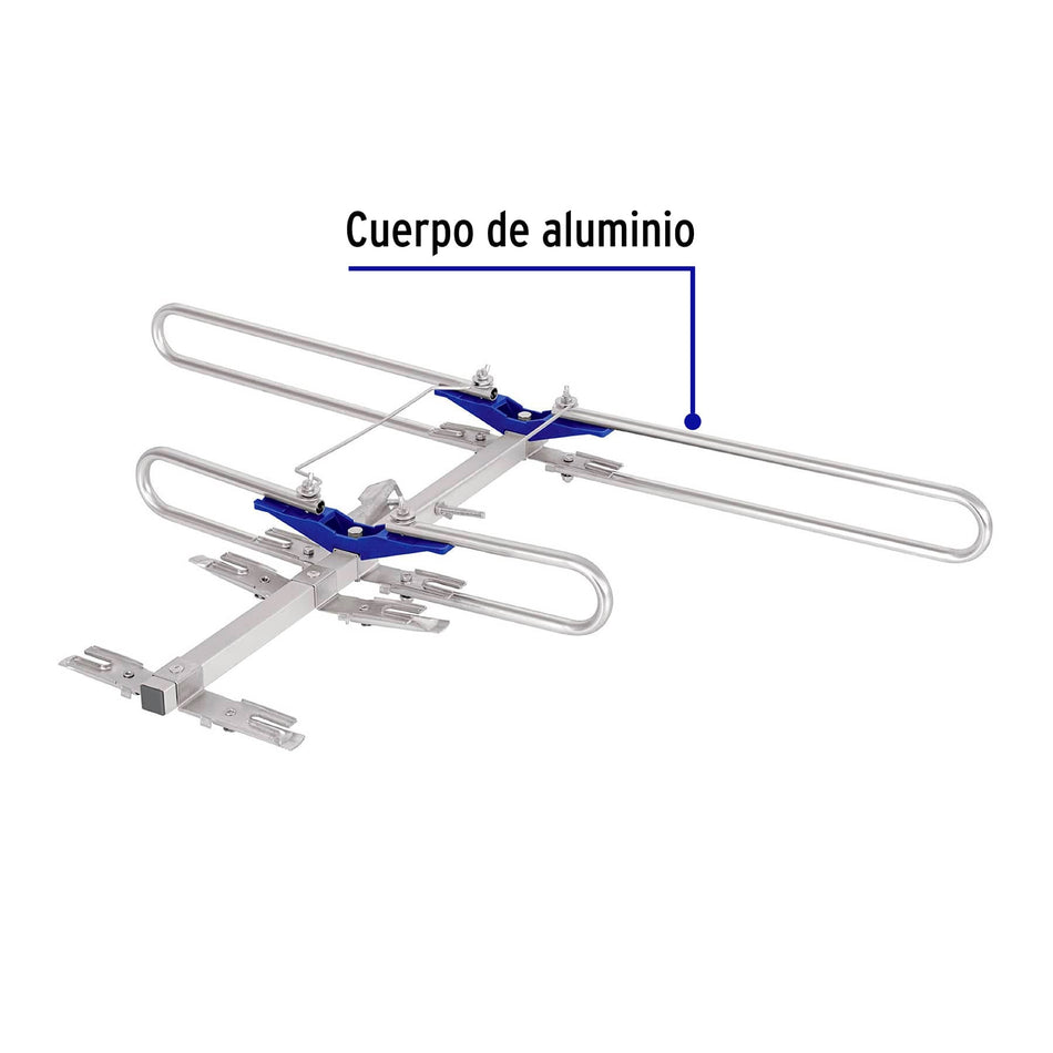 Antena aérea para TV HD, 4 elementos, Volteck