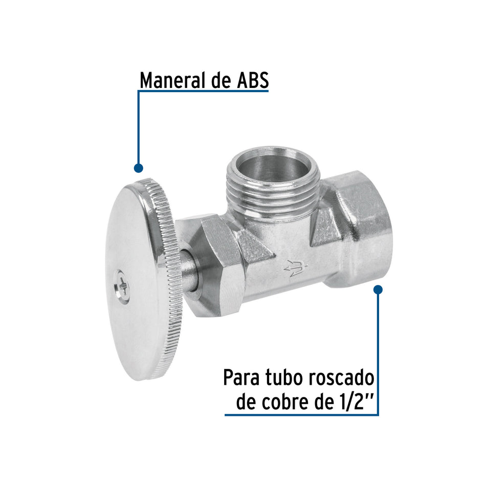 Llave angular 1/2" multivuelta roscable blister FOSET