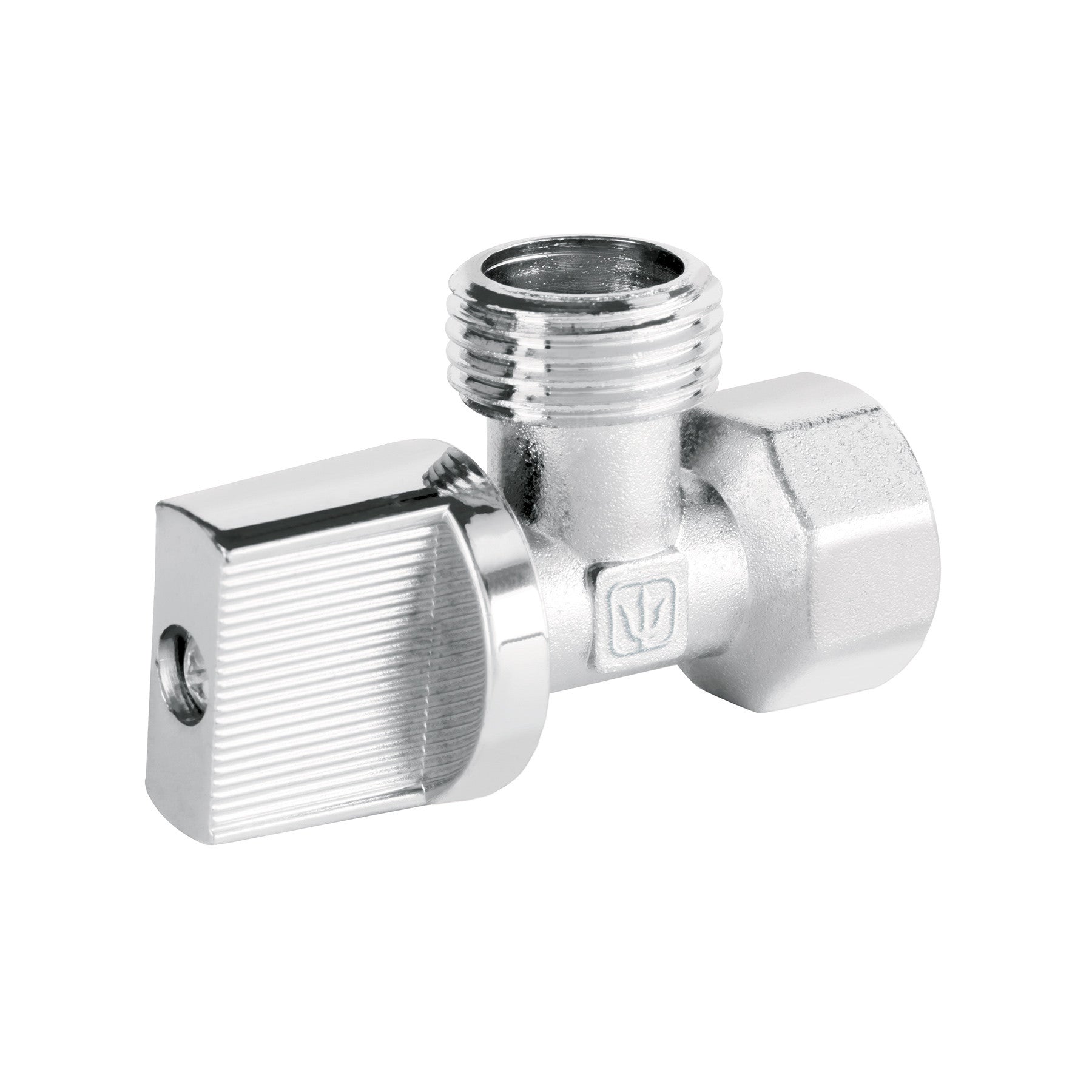 Llave angular 1/2" 1/4 de vuelta roscable BASIC