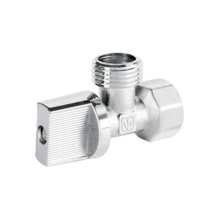 Llave angular 1/2" 1/4 de vuelta roscable blister BASIC