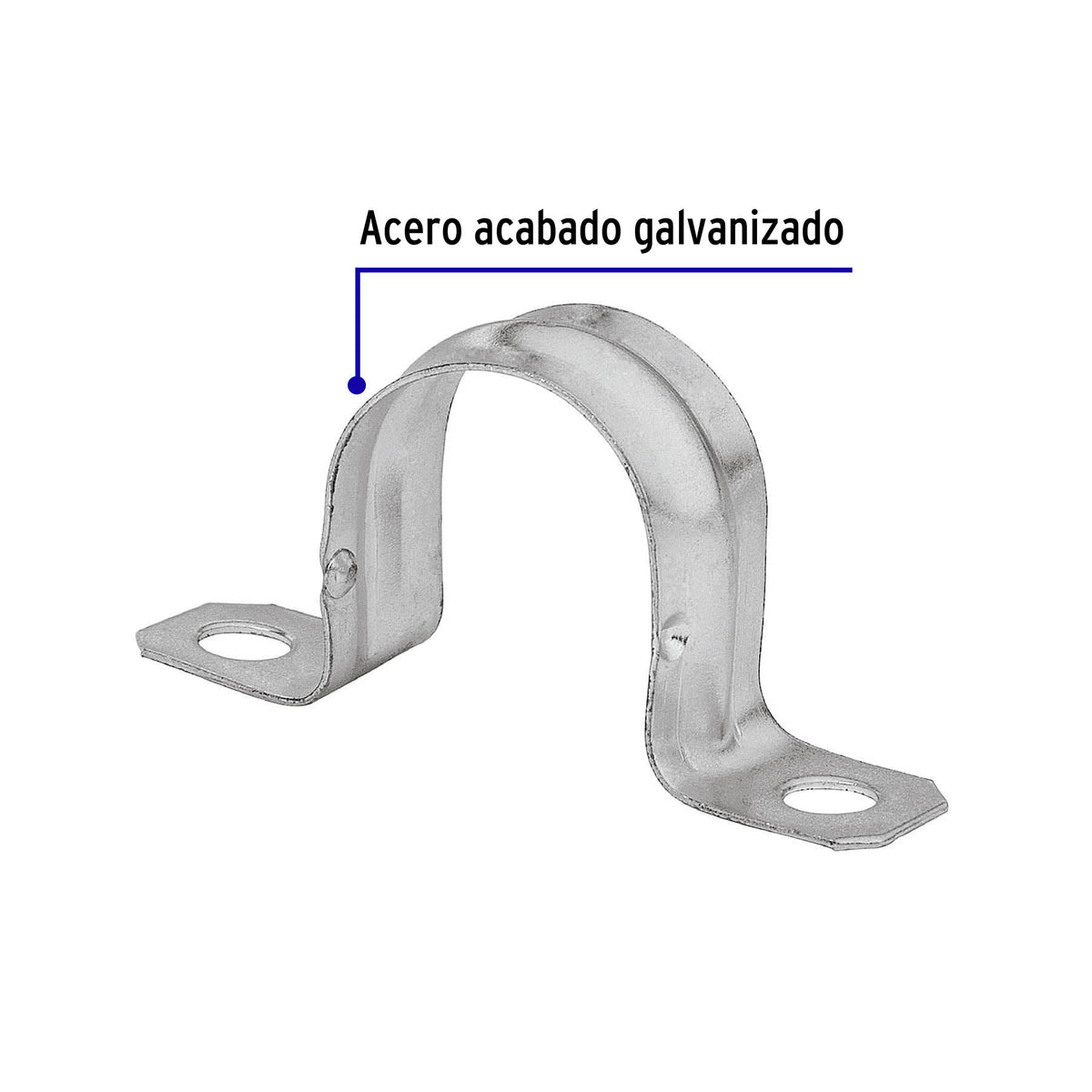 Gancho recto para perfocel y panel ranurado, Truper 2'