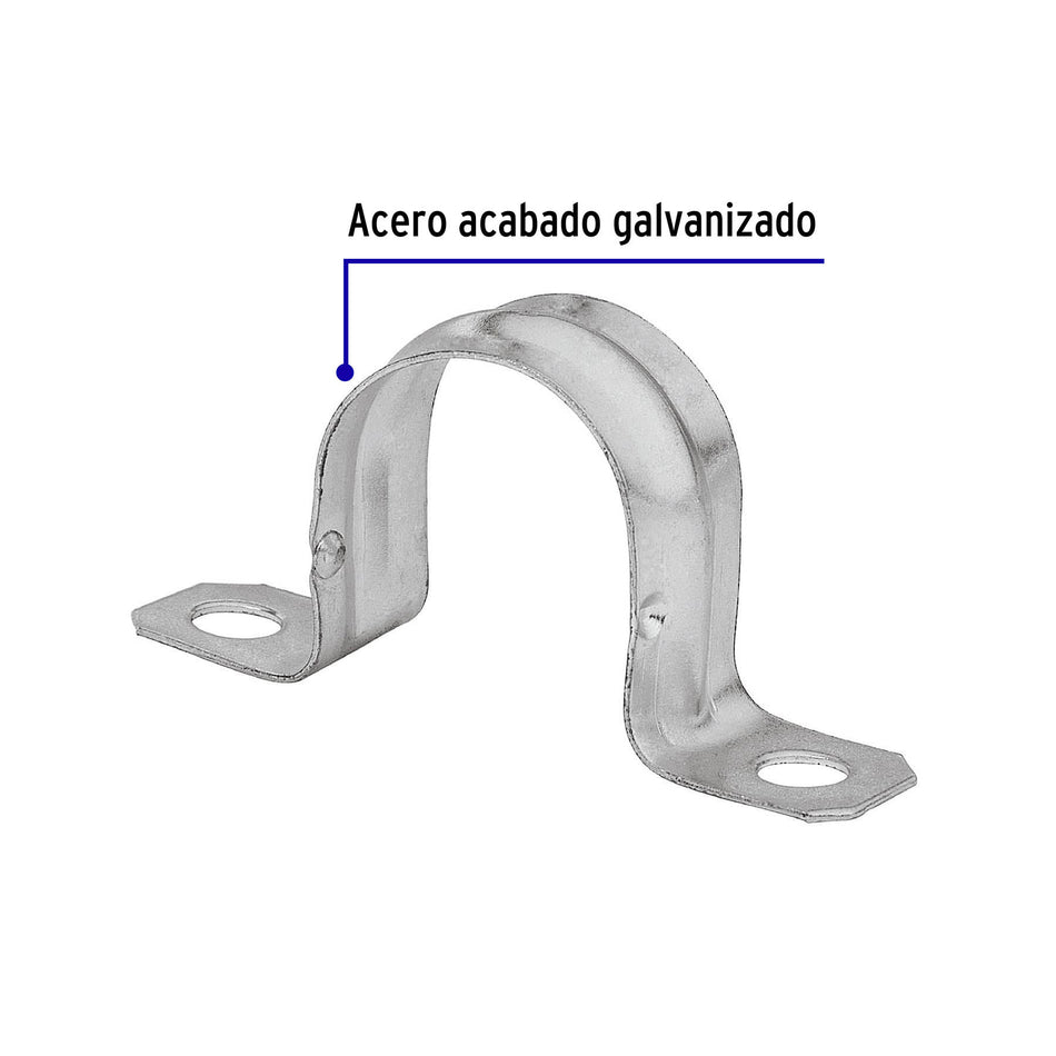 Gancho recto para perfocel y panel ranurado, Truper 2'