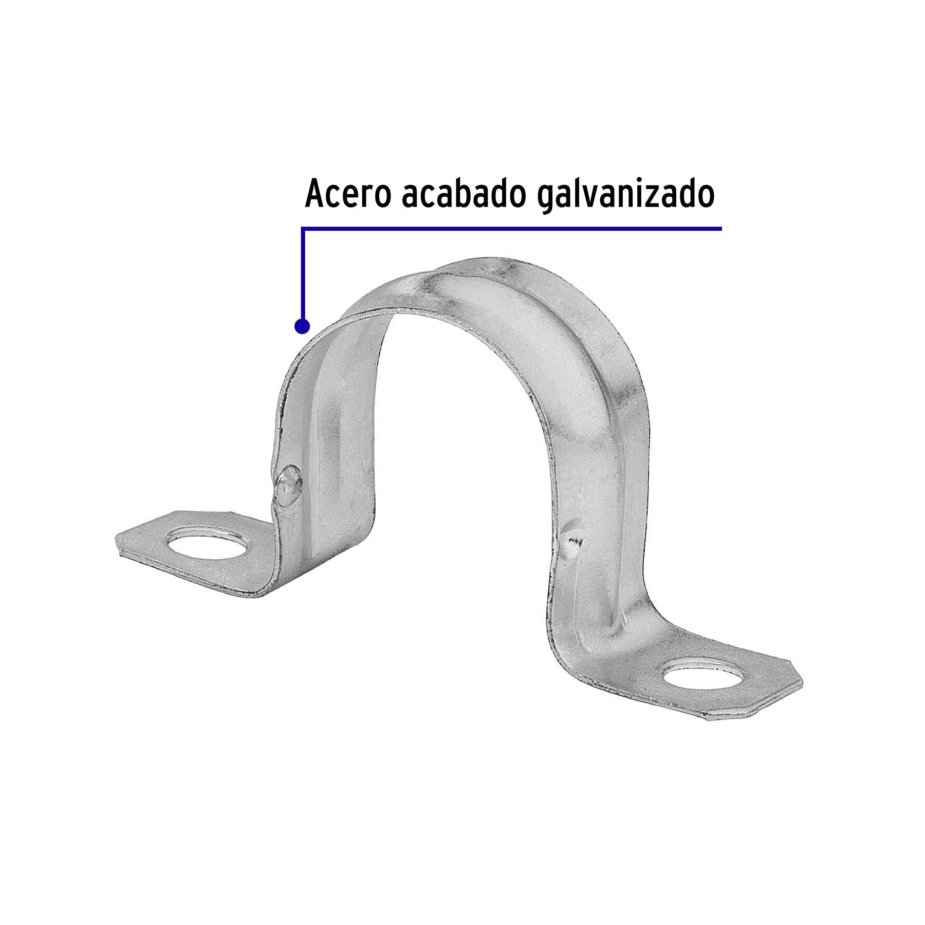Gancho recto para perfocel y panel ranurado, Truper 2'
