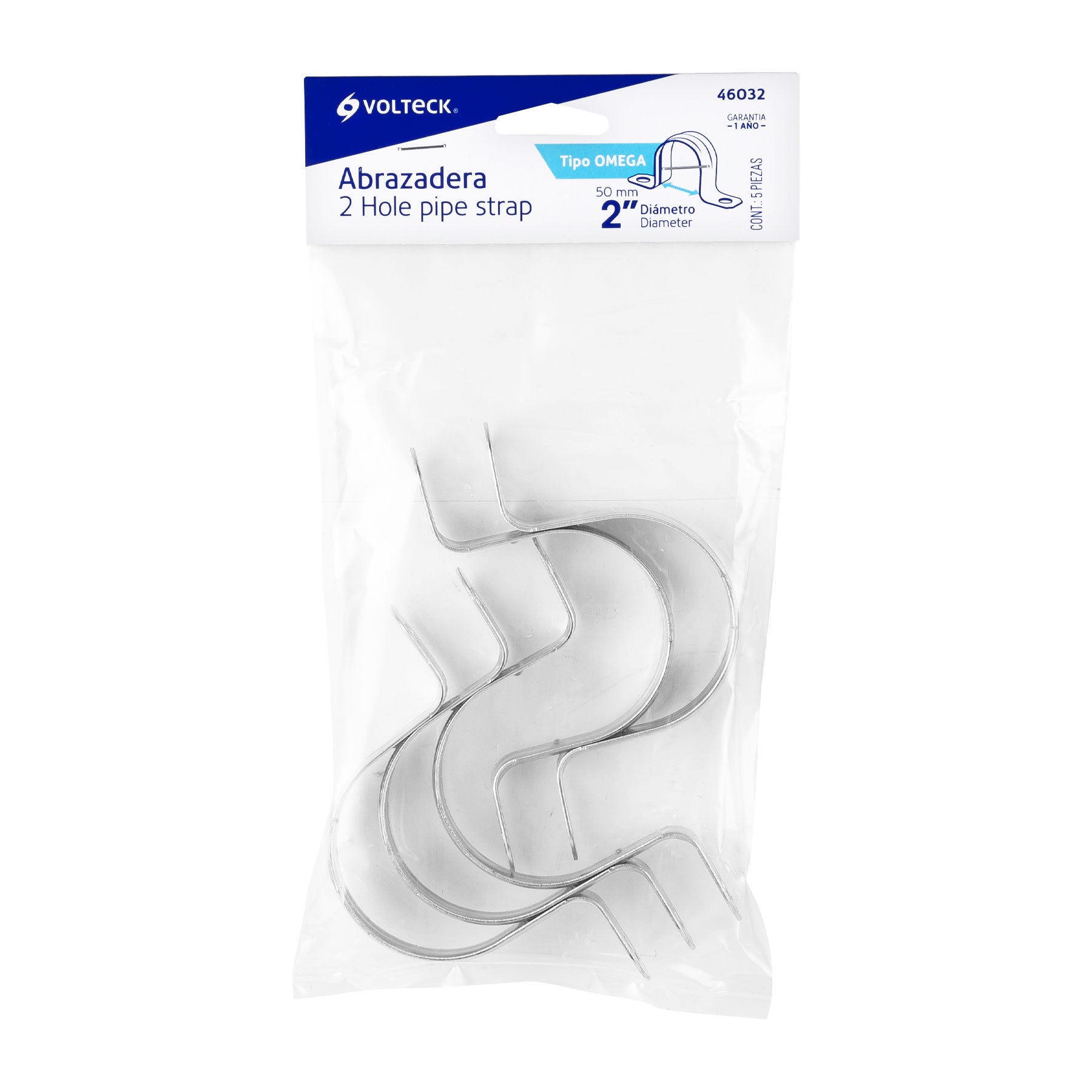 Gancho recto de 2' para perfocel y panel ranurado, Truper 2'