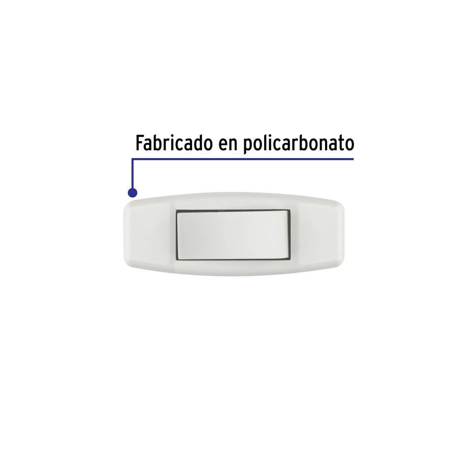 Interruptor de paso 3 A para lampara 127 V Volteck