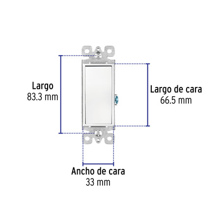 Interruptor sencillo, línea Classic, Volteck