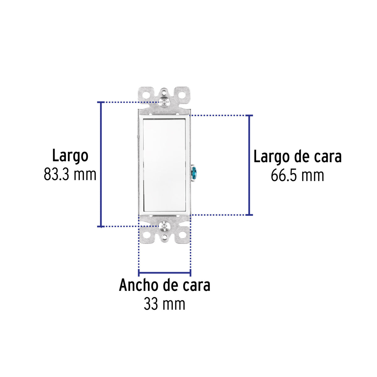 Interruptor de tres vías, línea Classic, Volteck