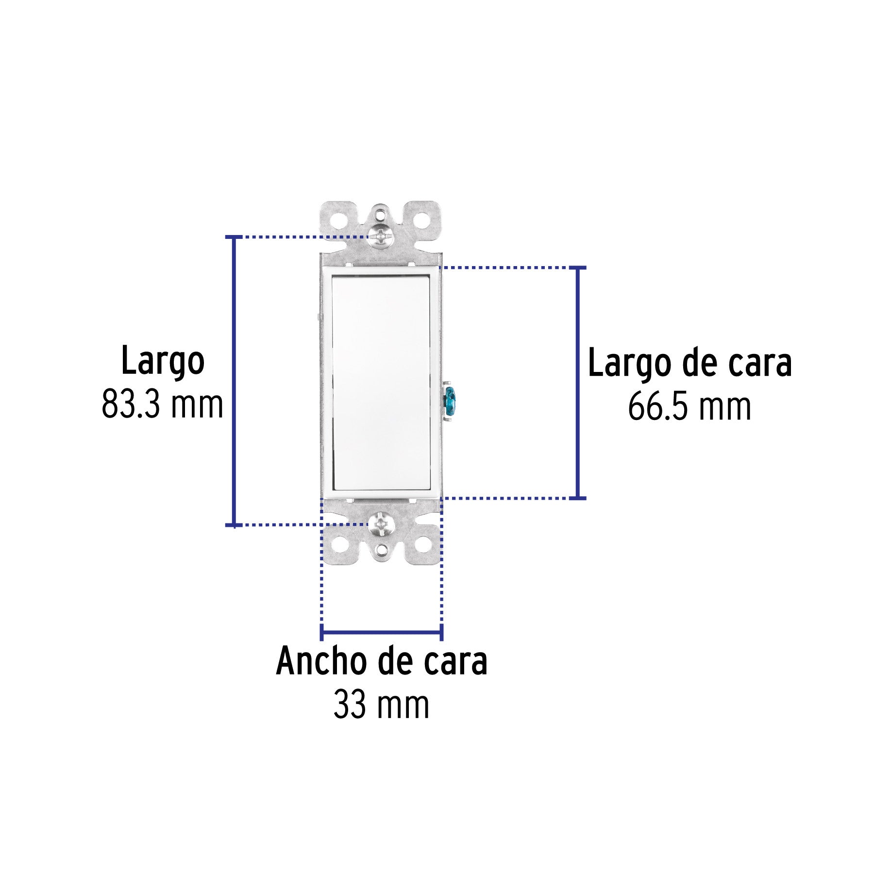 Interruptor de tres vías, línea Classic, Volteck