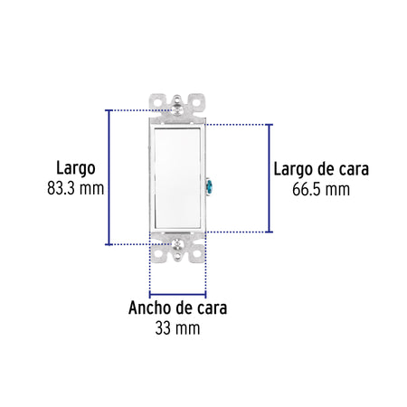Interruptor de tres vías, línea Classic, Volteck