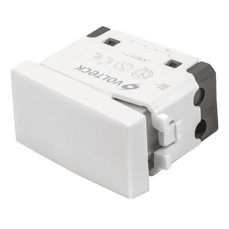 Interruptor sencillo linea Oslo color blanco