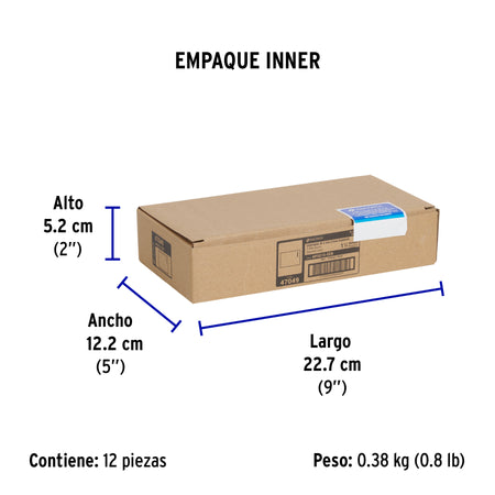 Interruptor de 3 vías, 1.5 módulos, línea Española, blanco