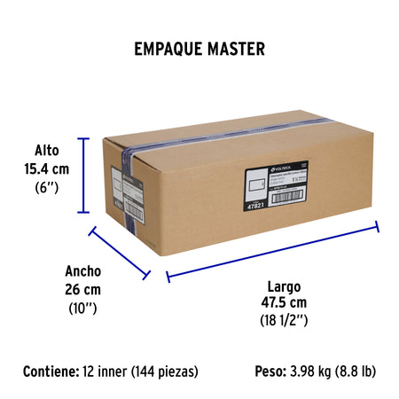 Interruptor sencillo acero inox de 1.5 módulos, línea Lisboa