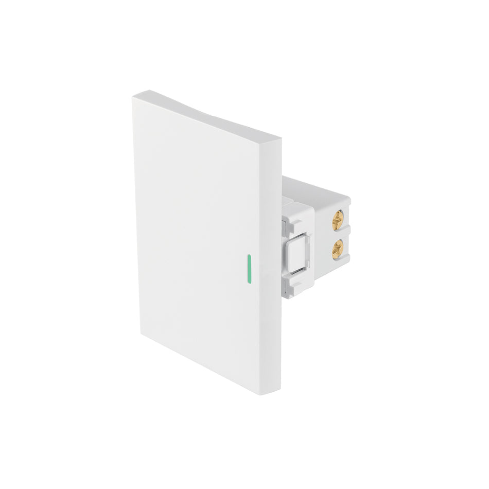 Interruptor de 3 vías blanco de 3 módulos, línea Lisboa