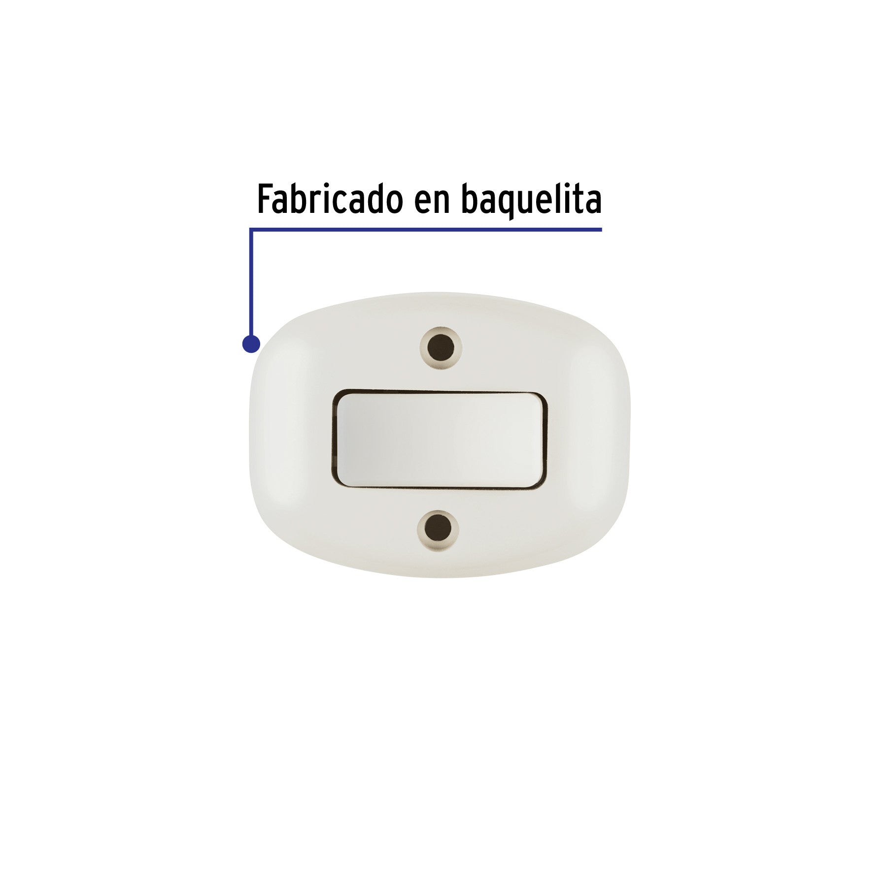 Interruptor de sobreponer sencillo, Volteck