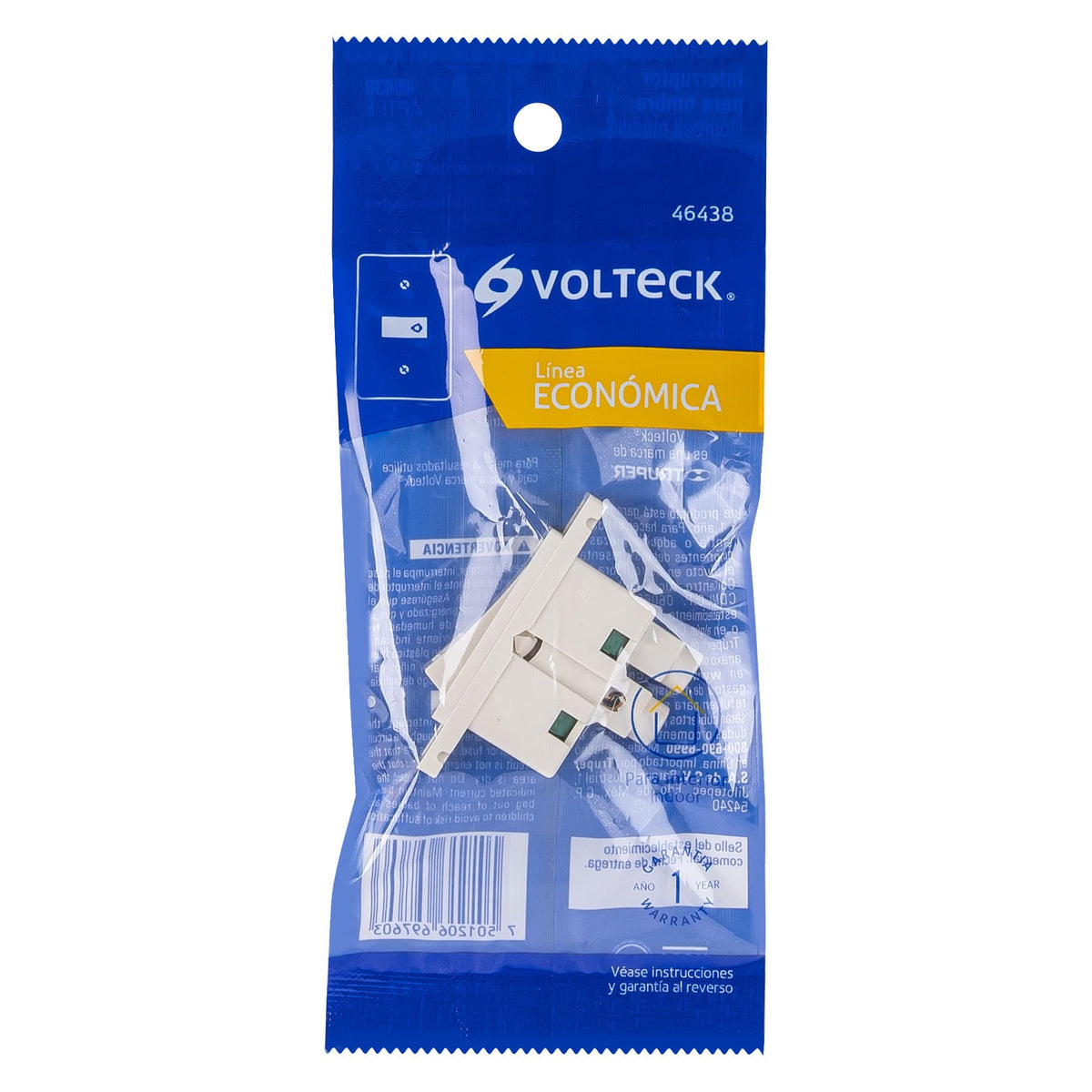 Interruptor para timbre, línea Económica, Volteck