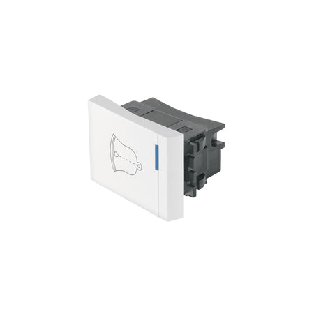 Interruptor para timbre, 1.5 módulos, línea Española, blanco