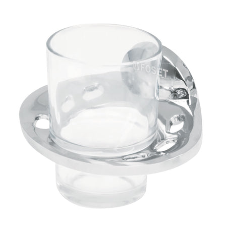 Portavaso cepillero chapeton redondo cromo FOSET AQUA