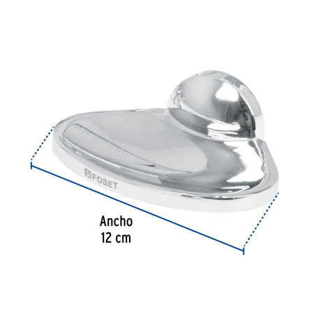 Jabonera ovalada cromo FOSET AQUA