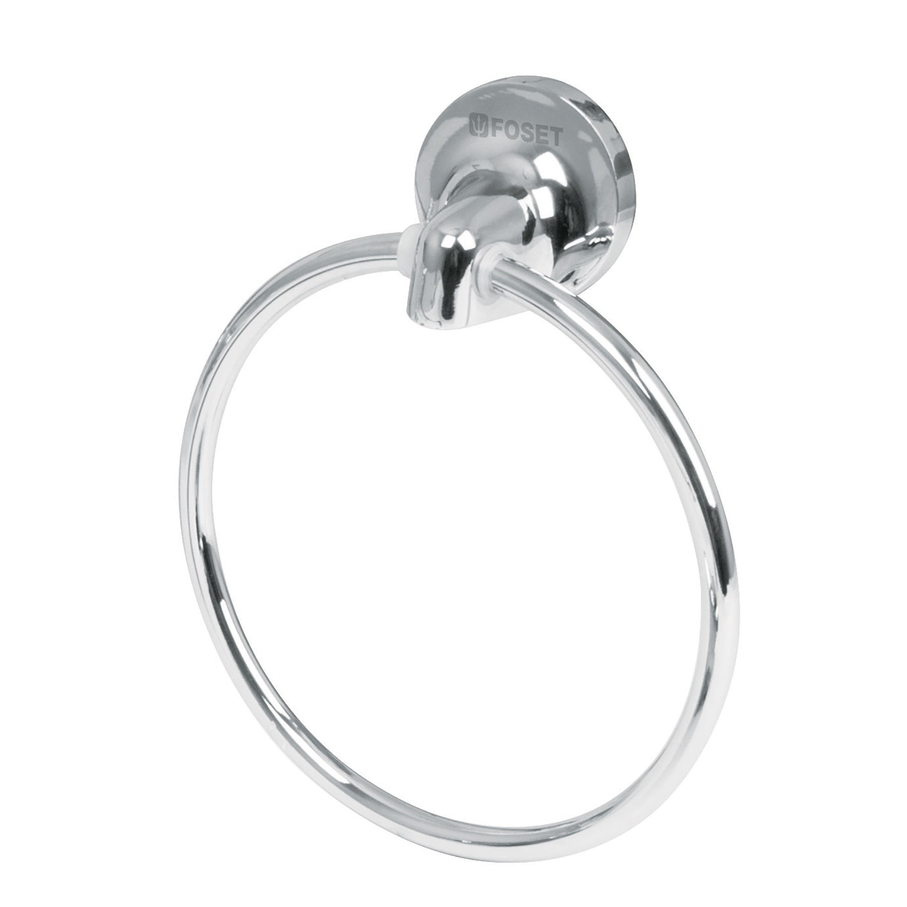 Toallero de argolla chapeton redondo cromo FOSET AQUA