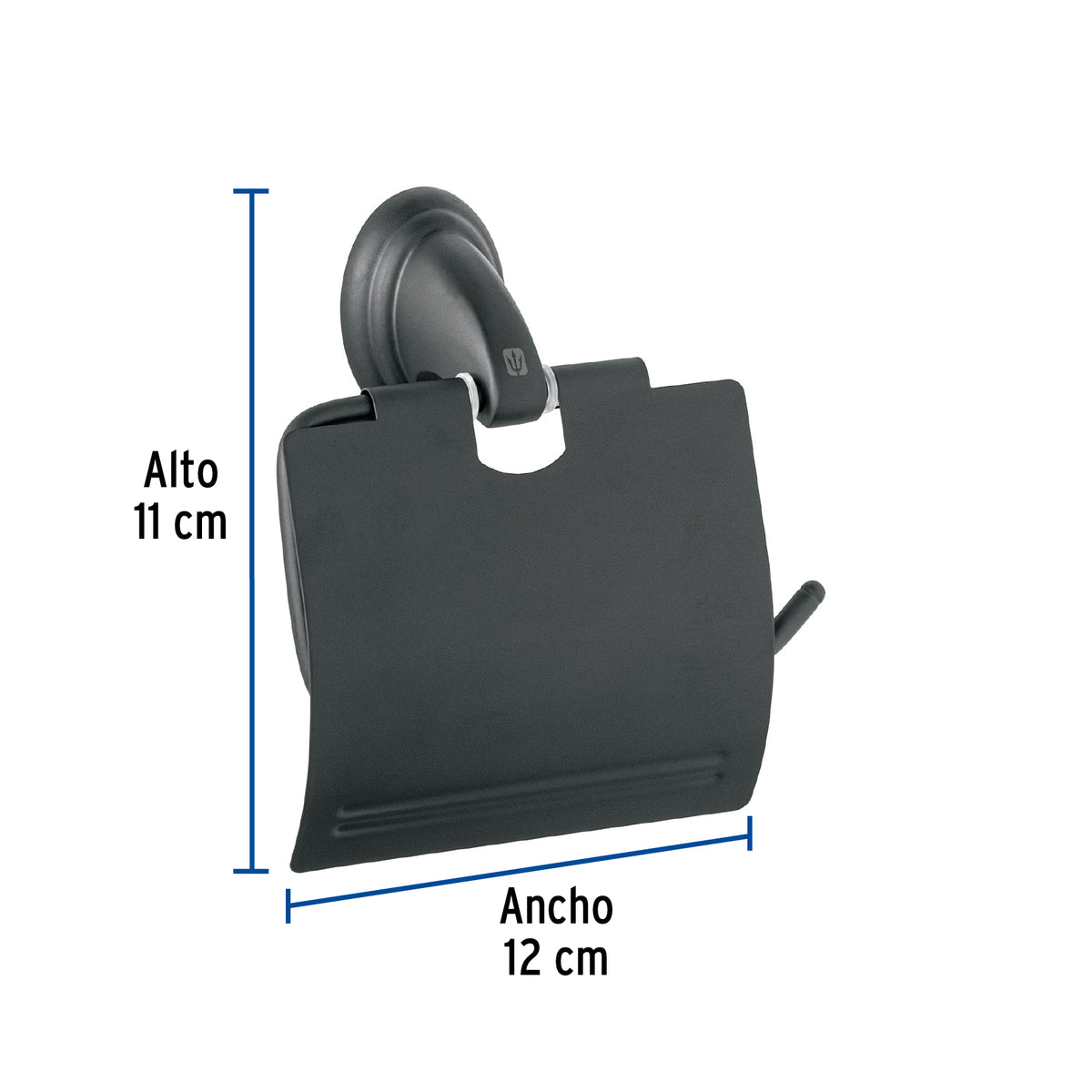 Portarrollo con cubierta FOSET AQUA negro