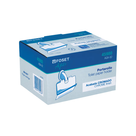 Portarrollo con cubierta FOSET AQUA cromo
