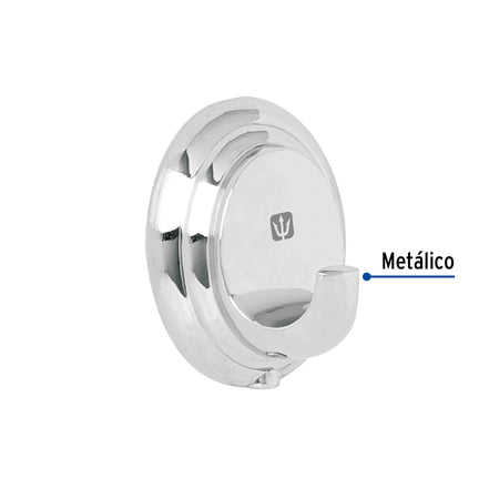 Gancho sencillo para toallas, cromo, FOSET AQUA