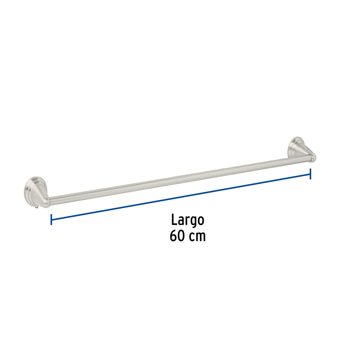 Toallero de barra largo niquel satin FOSET AQUA