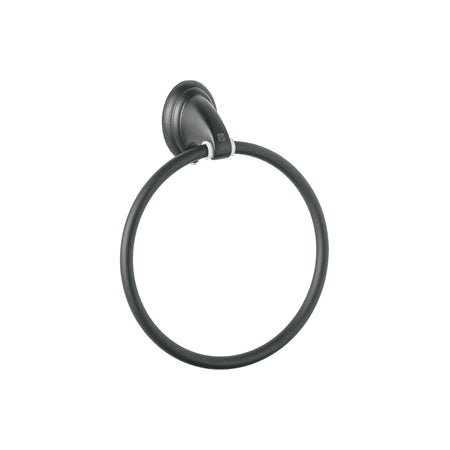 Toallero de argolla negro FOSET AQUA