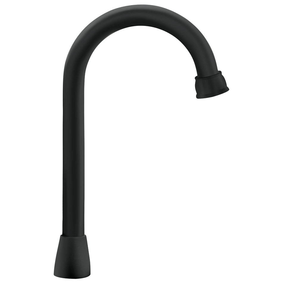 Cuello tipo bar para mezcladora de lavabo, negro mate, AQUA negro, mate