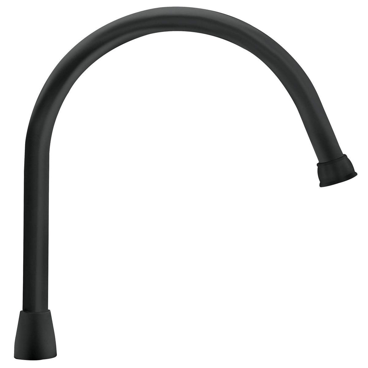 Cuello largo para mezcladora de fregadero, negro mate, AQUA negro, mate