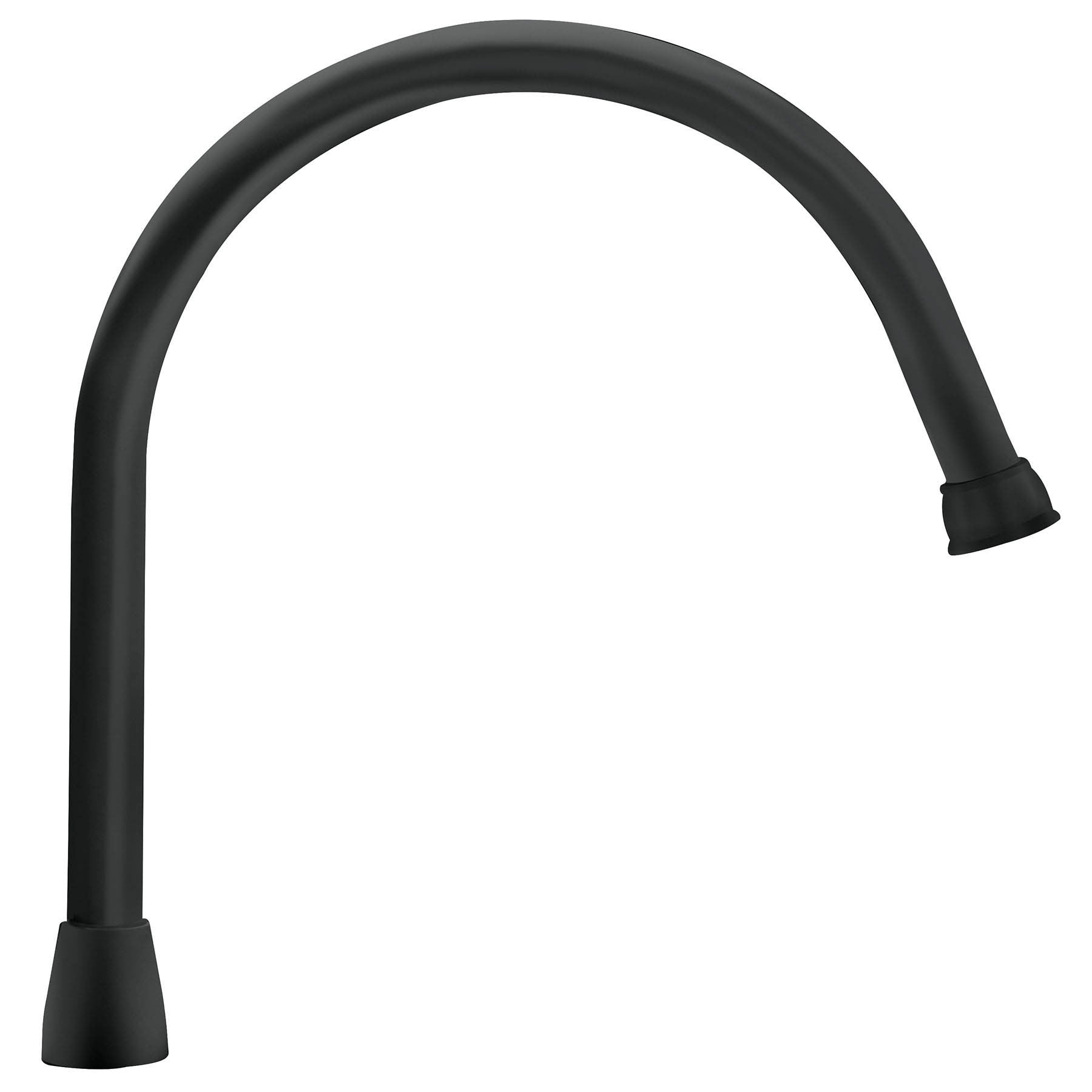 Cuello largo para mezcladora de fregadero, negro mate, AQUA negro, mate