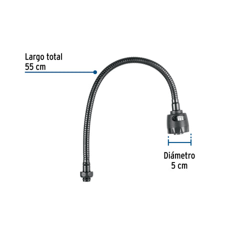 Cuello flexible para mezcladora de fregadero, negro, AQUA negro