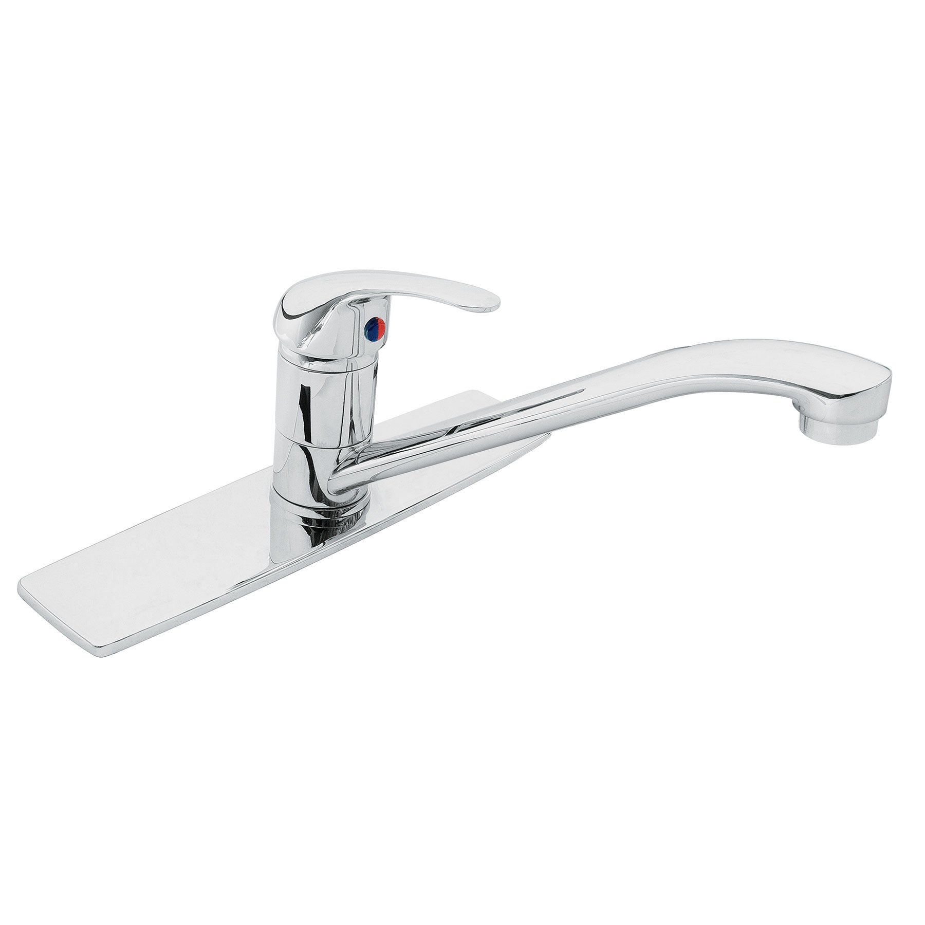 Monomando fregadero cromo cuello recto AQUA