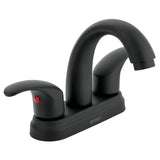 Mezcladora lavabo nariz curva palanca AQUA negro