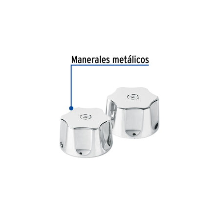 Jgo manerales hex para AQF-92 de pared, fregadero,cromo AQUA