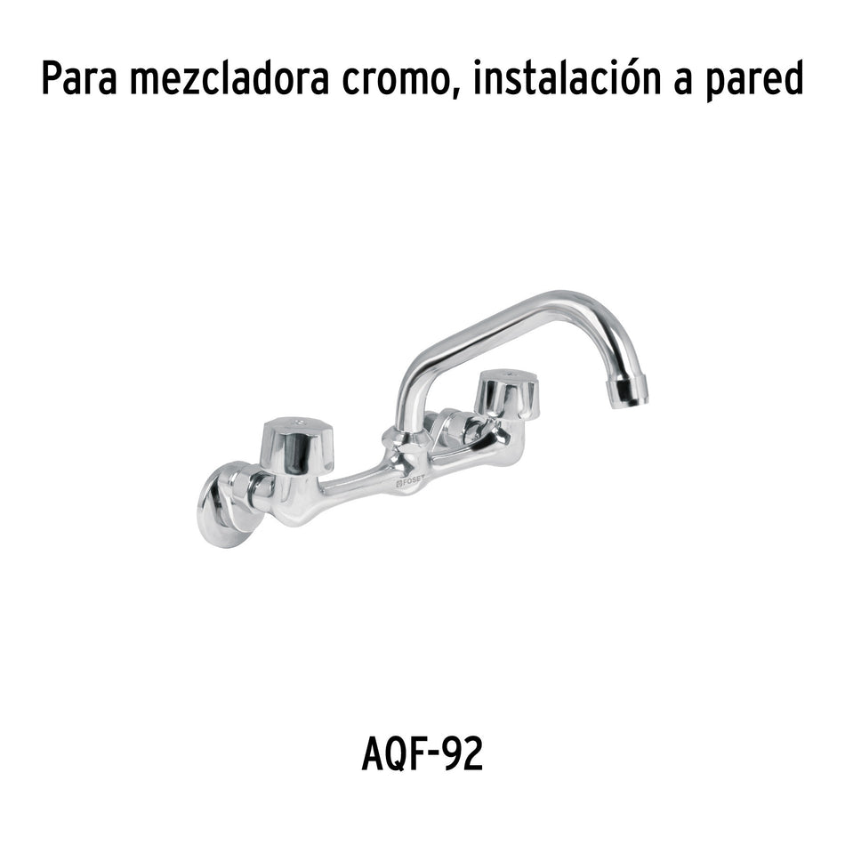 Jgo manerales hex para AQF-92 de pared, fregadero,cromo AQUA