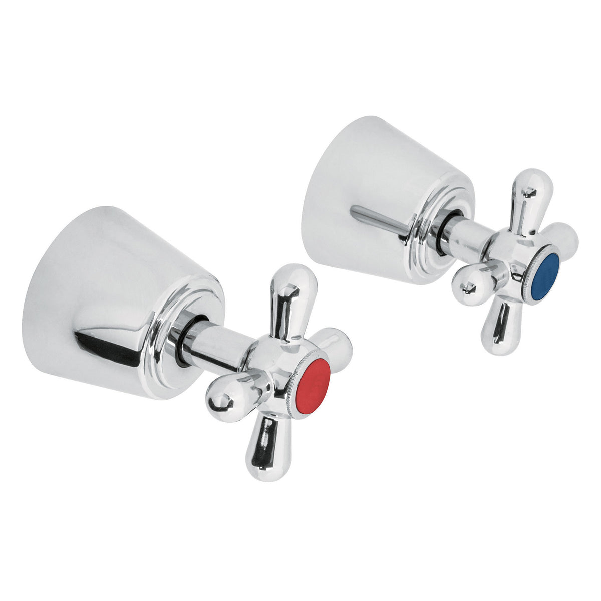 Juego de manerales de cruceta para regadera, cromo oro AQUA